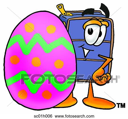Suitcase and easter egg View Large Clip Art Graphic Clip Art - Suitcase and easter egg. Fotosearch