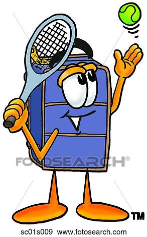 Suitcase playing tennis View Large Clip Art Graphic Clip Art - Suitcase playing tennis. Fotosearch