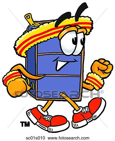 Suitcase walking View Large Clip Art Graphic Clipart - Suitcase walking. Fotosearch