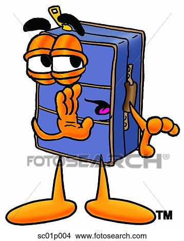 Suitcase whispering View Large Clip Art Graphic Clipart - Suitcase whispering. Fotosearch
