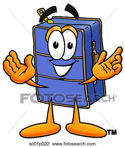 Suitcase with arms open View Large Clip Art Graphic Clipart - Suitcase with arms open. Fotosearch