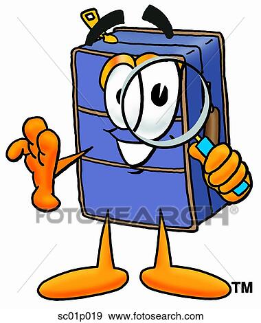 Suitcase with magnifying glass View Large Clip Art Graphic Clip Art - Suitcase with magnifying glass. Fotosearch