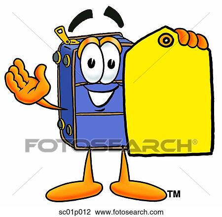 Suitcase with price tag View Large Clip Art Graphic Clipart - Suitcase with price tag. Fotosearch