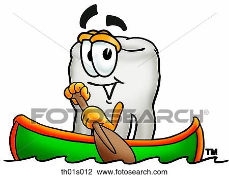 Tooth canoing View Large Clip Art Graphic Clipart - Tooth canoing. Fotosearch