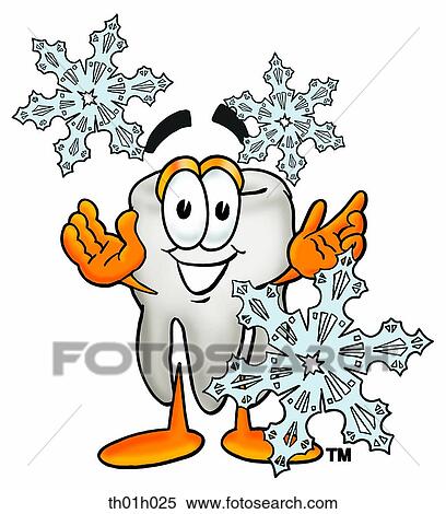 Clipart - Tooth in snow. Fotosearch