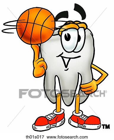 Clip Art - Tooth playing Tooth. Fotosearch