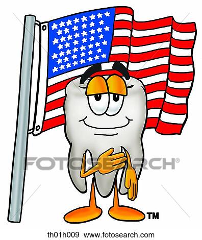 Tooth saluting View Large Clip Art Graphic Clip Art - Tooth saluting. Fotosearch