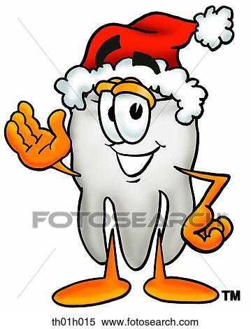 Tooth santa View Large Clip Art Graphic Clipart - Tooth santa. Fotosearch