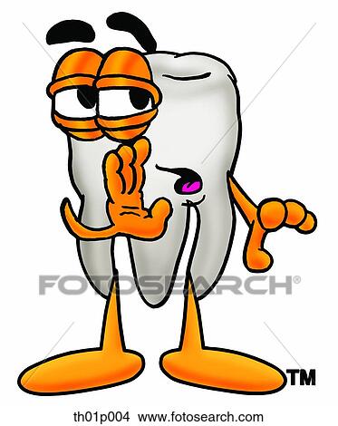 Clipart - Tooth whispering. Fotosearch