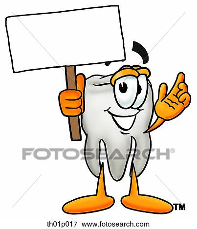 Tooth with a sign View Large Clip Art Graphic Clip Art - Tooth with a sign. Fotosearch
