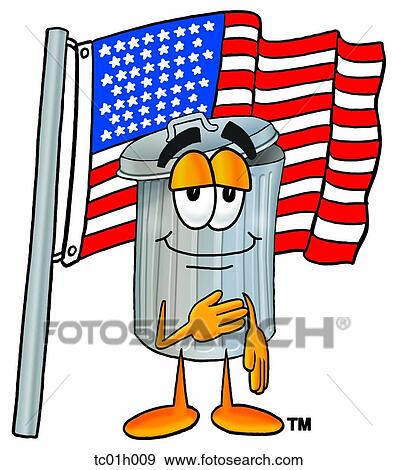 Trash can saluting View Large Clip Art Graphic Clip Art - Trash can saluting. Fotosearch