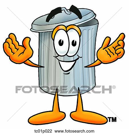 Trash can with arms open View Large Clip Art Graphic Clipart - Trash can with arms open. Fotosearch