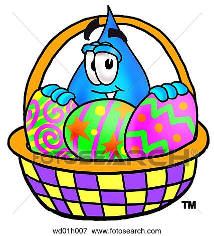 Water drop and easter basket View Large Clip Art Graphic Clip Art - Water drop and easter basket. Fotosearch