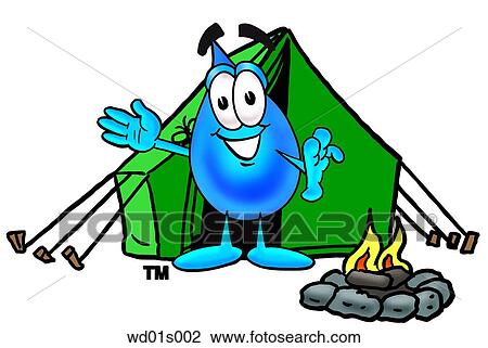 Water drop camping View Large Clip Art Graphic Clipart - Water drop camping. Fotosearch