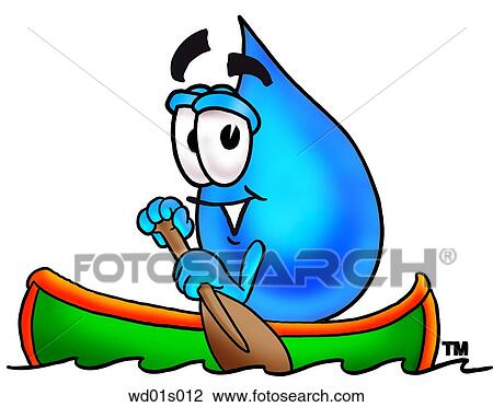 Water drop canoing View Large Clip Art Graphic Clipart - Water drop canoing. Fotosearch