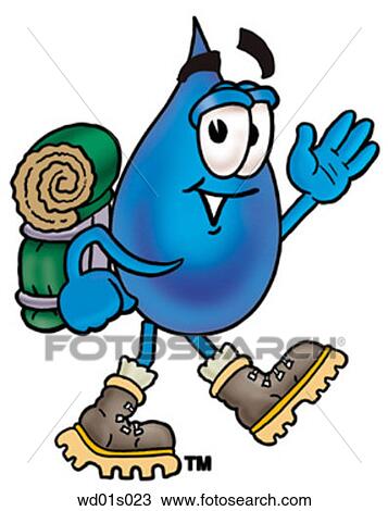 Water drop hiking View Large Clip Art Graphic Clipart - Water drop hiking. Fotosearch