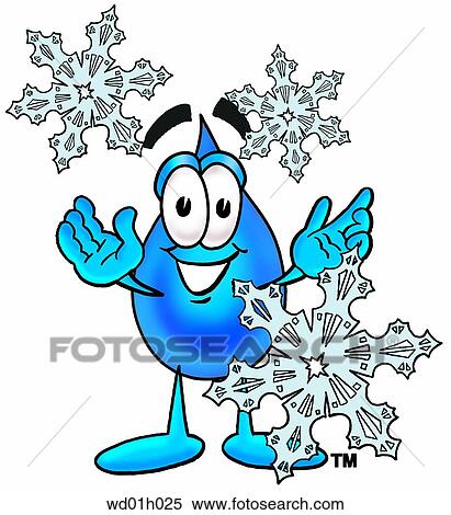 Water drop in snow View Large Clip Art Graphic Clipart - Water drop in snow. Fotosearch