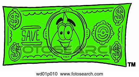 Water drop on a dollar bill View Large Clip Art Graphic Clipart - Water drop on a dollar bill. Fotosearch