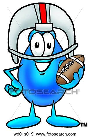 Water drop playing football View Large Clip Art Graphic Clip Art - Water drop playing football. Fotosearch