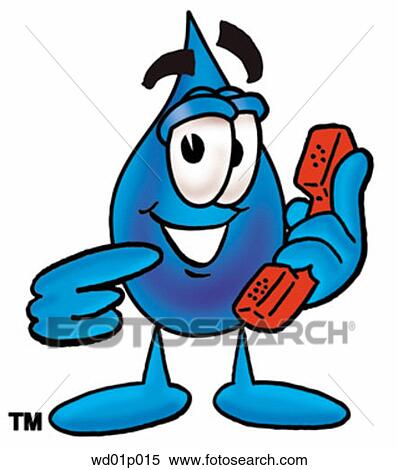 Water drop with phone View Large Clip Art Graphic Clipart - Water drop with phone. Fotosearch