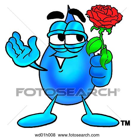 Water drop with rose View Large Clip Art Graphic Clip Art - Water drop with rose. Fotosearch