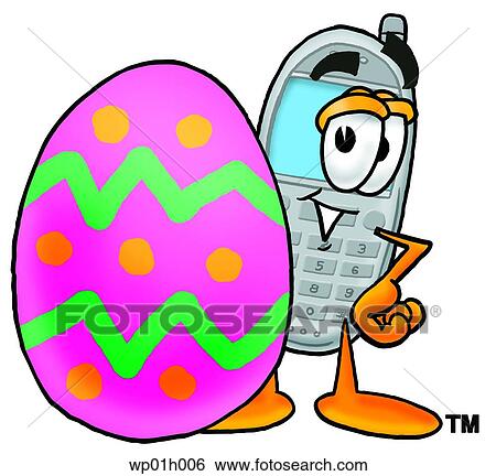 Wireless phone and easter egg View Large Clip Art Graphic Clip Art - Wireless phone and easter egg. Fotosearch