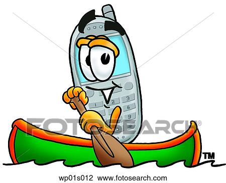 Wireless phone canoing View Large Clip Art Graphic Clipart - Wireless phone canoing. Fotosearch