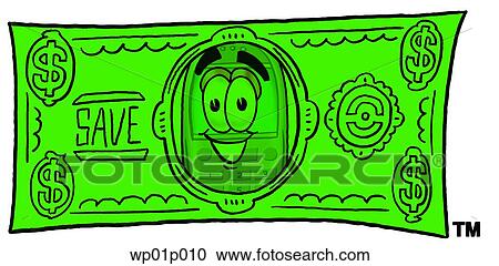 Wireless phone on a dollar bill View Large Clip Art Graphic Clipart - Wireless phone on a dollar bill. Fotosearch