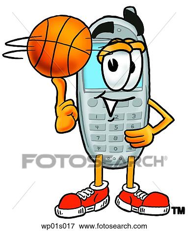 Clip Art - Wireless phone playing Wireless phone. Fotosearch