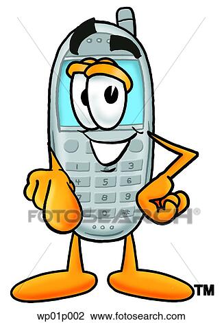 Wireless phone pointing at you View Large Clip Art Graphic Clipart - Wireless phone pointing at you. Fotosearch