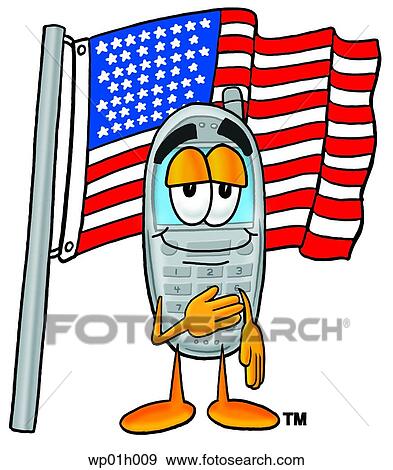 Wireless phone saluting View Large Clip Art Graphic Clip Art - Wireless phone saluting. Fotosearch