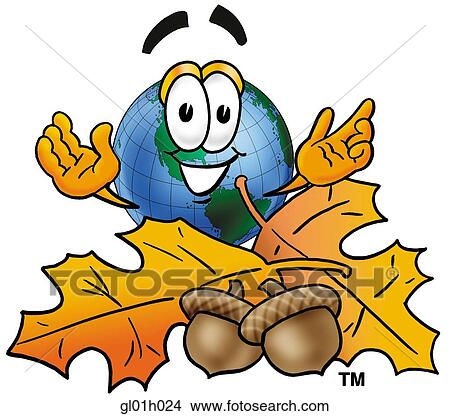 Globe man in autumn View Large Clip Art Graphic Clipart - Globe man in autumn. Fotosearch