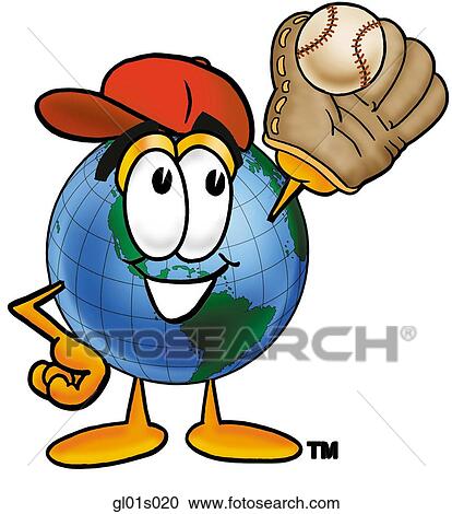 Clipart - Globe man playing Globe man. Fotosearch