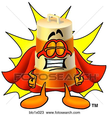 barrel super hero View Large Clip Art Graphic Clipart - barrel super hero. Fotosearch