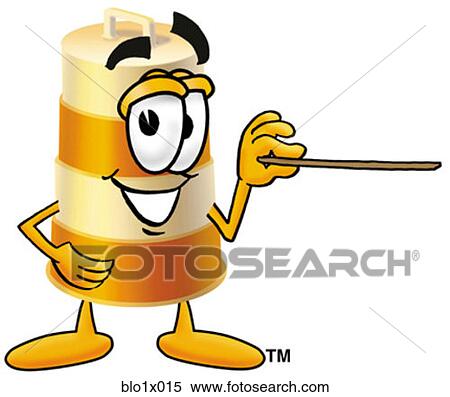 Clipart - barrel with pointer. Fotosearch