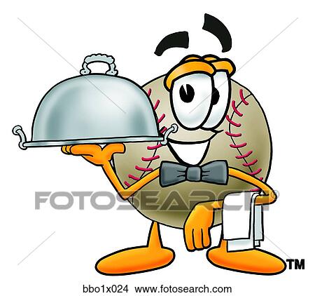 baseball serving food View Large Clip Art Graphic Clipart - baseball serving food. Fotosearch