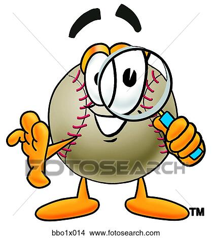 baseball with magnifying glass View Large Clip Art Graphic Clipart - baseball with magnifying glass. Fotosearch