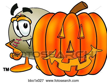 baseball with pumpkin View Large Clip Art Graphic Clip Art - baseball with pumpkin. Fotosearch
