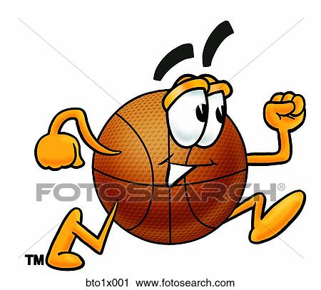 basketball running View Large Clip Art Graphic Clipart - basketball running. Fotosearch