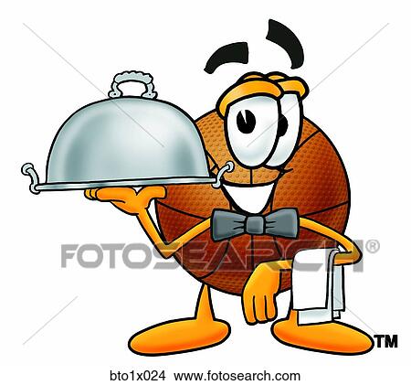 basketball serving food View Large Clip Art Graphic Clipart - basketball serving food. Fotosearch