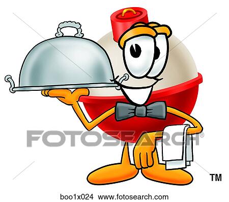 bobber serving food View Large Clip Art Graphic Clipart - bobber serving food. Fotosearch
