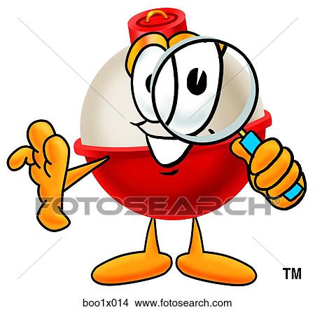 bobber with magnifying glass View Large Clip Art Graphic Clipart - bobber with magnifying glass. Fotosearch