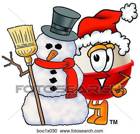 bobber with snowman View Large Clip Art Graphic Clipart - bobber with snowman. Fotosearch