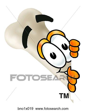 bone peaking sideways View Large Clip Art Graphic Clip Art - bone peaking sideways. Fotosearch