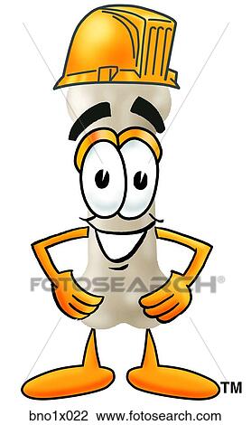 bone with hard hat View Large Clip Art Graphic Clipart - bone with hard hat. Fotosearch