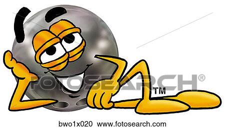 Clipart - bowling ball relaxing. Fotosearch