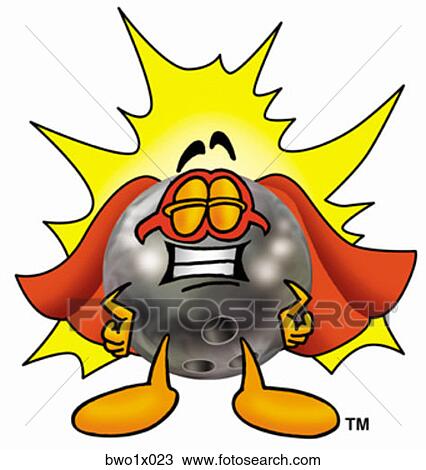 bowling ball super hero View Large Clip Art Graphic Clipart - bowling ball super hero. Fotosearch