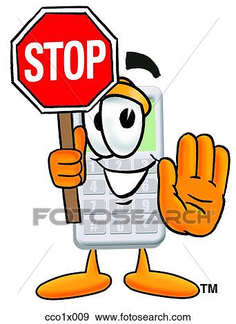 calculator holding stop sign View Large Clip Art Graphic Clip Art - calculator holding stop sign. Fotosearch