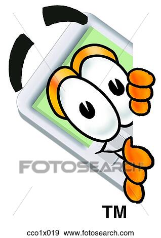 calculator peaking sideways View Large Clip Art Graphic Clip Art - calculator peaking sideways. Fotosearch