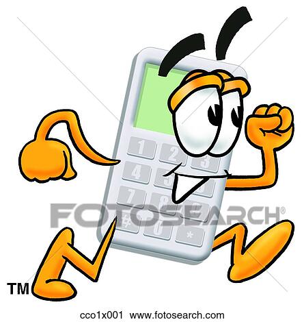 calculator running View Large Clip Art Graphic Clipart - calculator running. Fotosearch